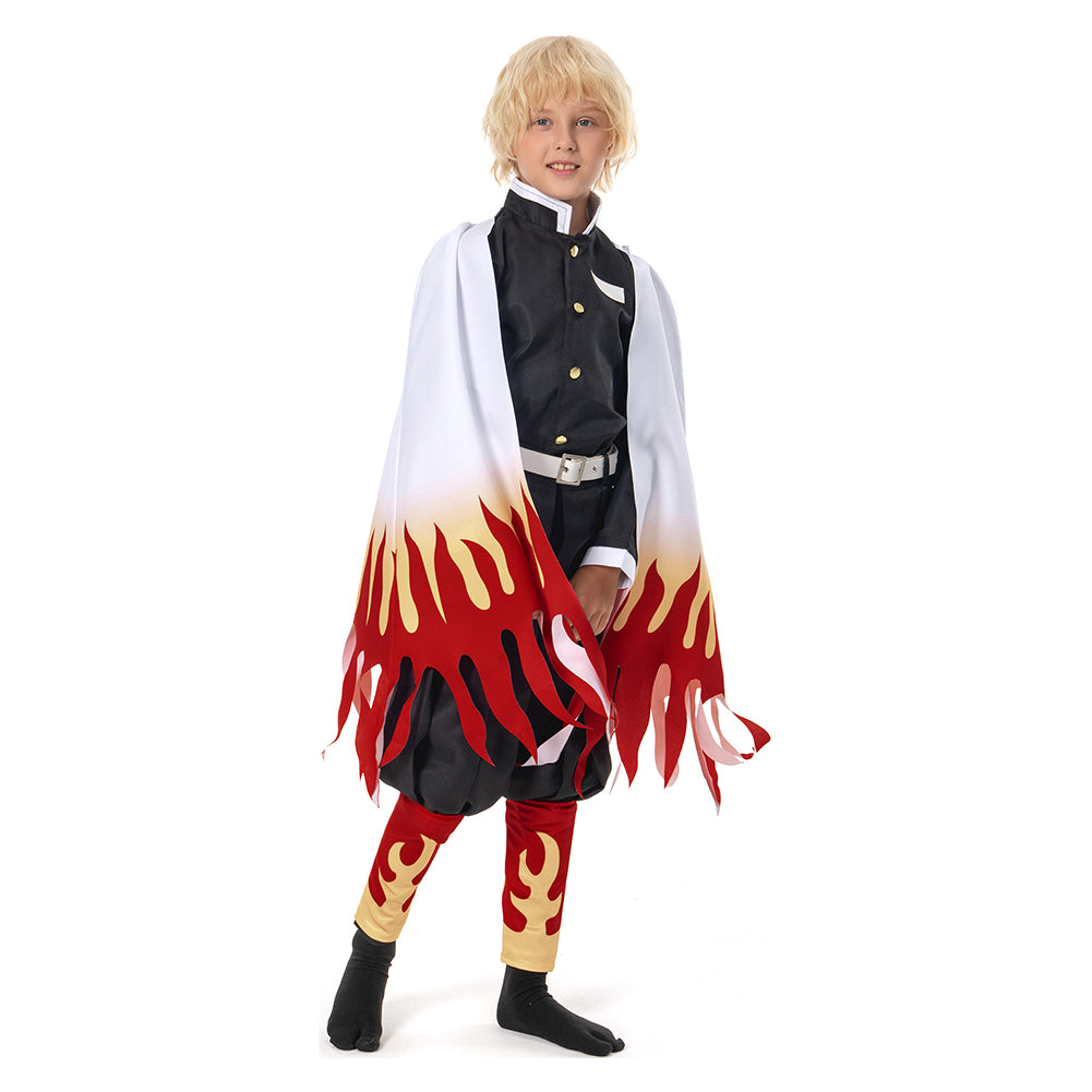 Kids Children Anime Kyoujurou Coat Pants Cloak Outfits Cosplay Costume Halloween Carnival Suit