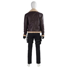 Game Resident Evil 4 Remake Leon S.Kennedy Cosplay Costume Coat Pants Outfits Halloween Carnival Suit