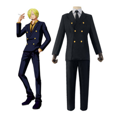 Anime One Piece Sanji Cosplay Costume Outfits Halloween Carnival Suit