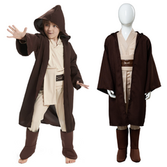 Kids Children TV Obi Wan Kenobi Jedi Outfits Set Cosplay Costume Halloween Suit