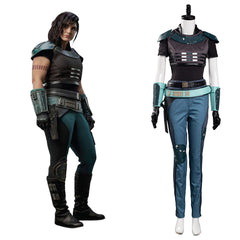 TV The Book Of Boba Fett Cara Dune Blue Uniform Outfit Cosplay Costume Halloween Carnival Suit
