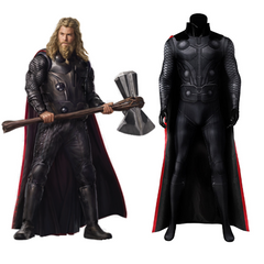 Movie Avengers Endgame Thor Ragnarok Jumpsuit Cloak Cosplay Costume Outfits Halloween Carnival Suit