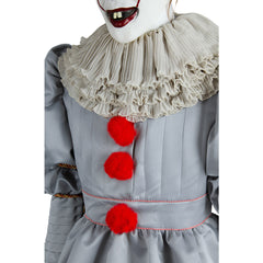 2017 IT Pennywise The Clown Outfit Suit Halloween Cosplay Costume Halloween Carnival Suit