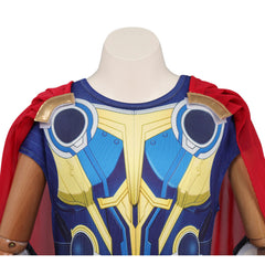 Movie Thor: Love and Thunder (2022) Cosplay Costume Jumpsuit Cloak Outfits Kids Children Halloween Carnival Suit