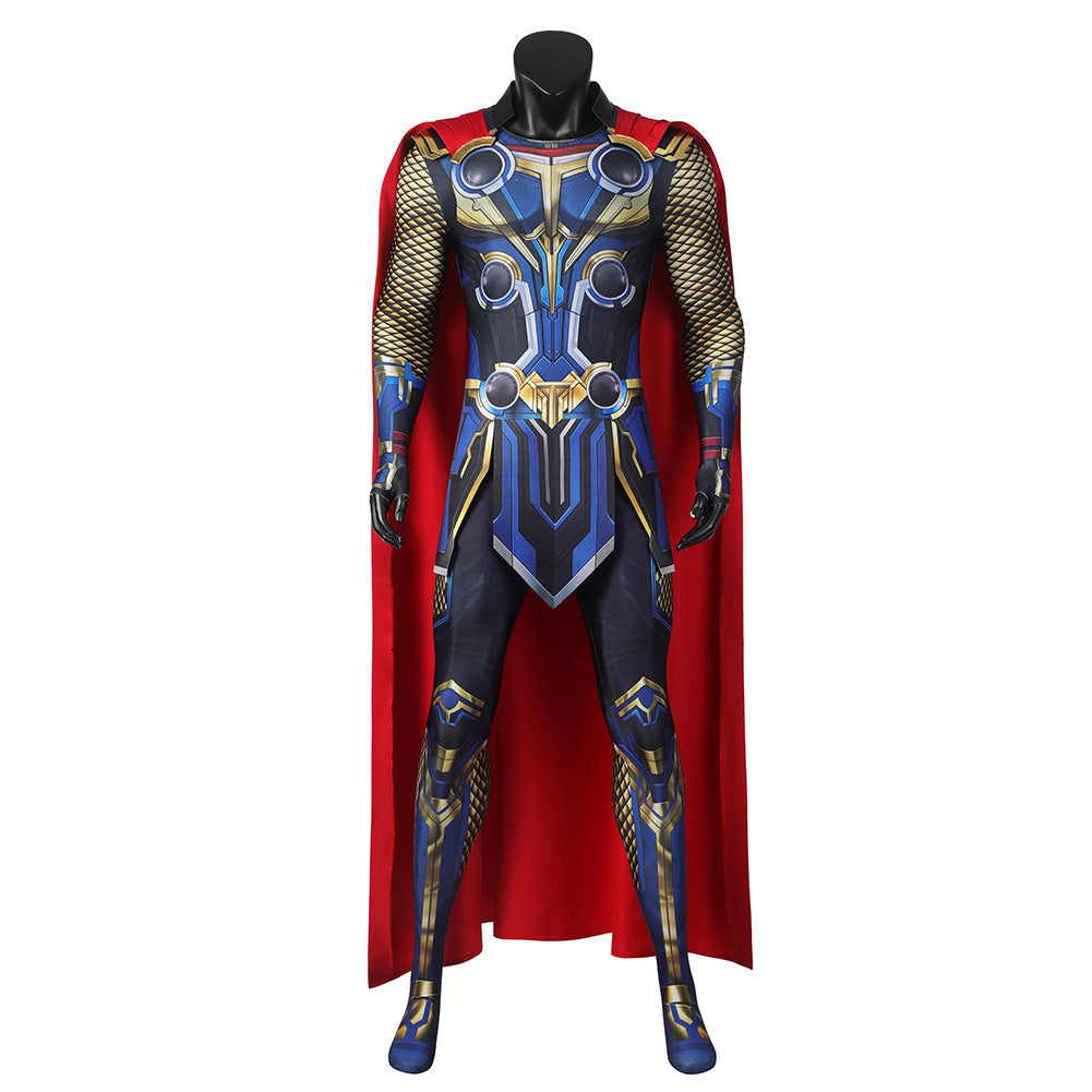 Movie Thor: Love and Thunder Thor Cosplay Costume Mighty Thor Outfits Halloween Carnival Suit