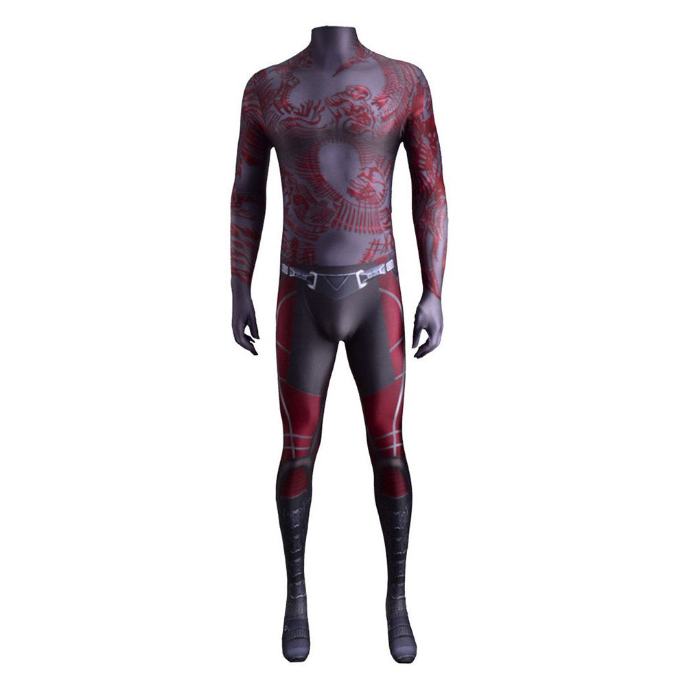 Guardians of the Galaxy Drax the Destroyer Cosplay Costume Jumpsuit Outfits Halloween Carnival Party Disguise Suit