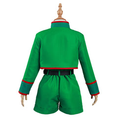 Anime Kids Children Top Pants Outfit Gon Freecss Halloween Carnival Suit Cosplay Costume