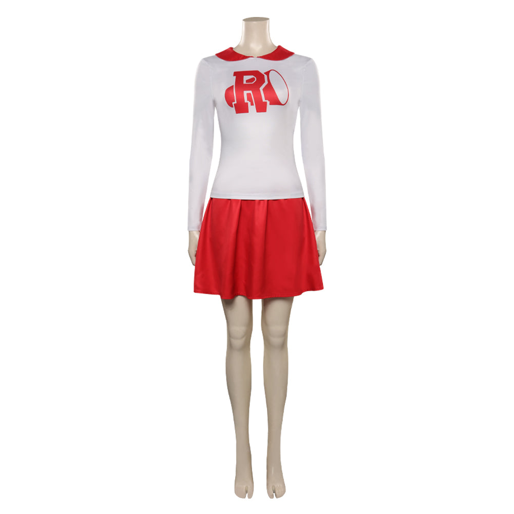 Grease:Rydell High Pink Lady Cheerleader Sportswear Cosplay Costume Halloween Carnival Suit 