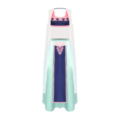 Anime One Piece Vivi Outfits Blue Dress Cosplay Costume Halloween Carnival Suit