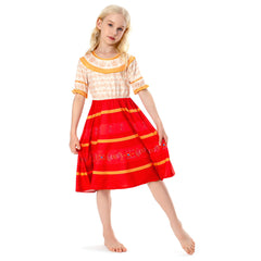 Encanto Cosplay Dress Girls Kids Cosplay Costume Halloween Carnival Suit Princess Dress