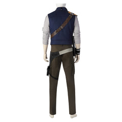 Star Wars Cal Kestis Cosplay Costume Top Pants Belt Outfits Halloween Carnival Suit