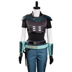 The Book Of Boba Fett Cara Dune Blue Uniform Outfit Cosplay Costume Halloween Carnival Suit