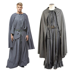 TV The Lord Of The Rings Grey Cape Cosplay Costume  Halloween Carnival Suit
