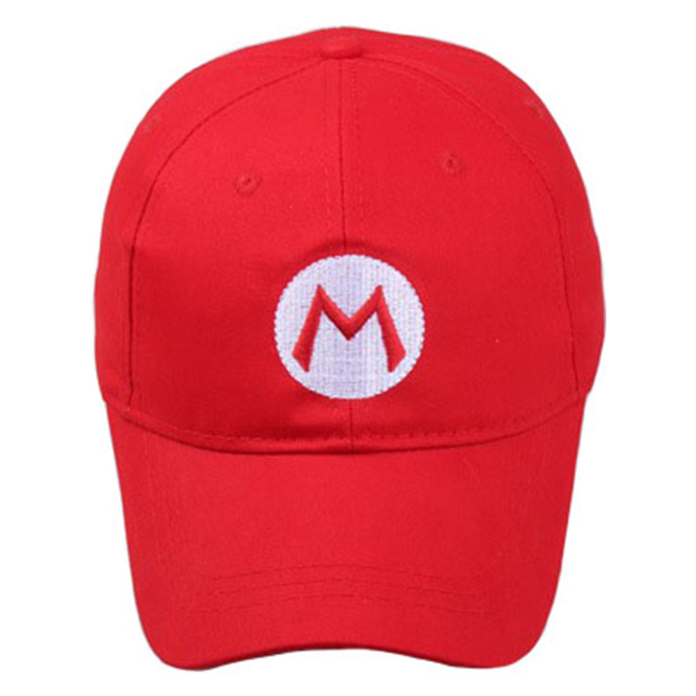 The Super Mario Bros Mario Cosplay Hat Cap Costume Accessories Outfits Halloween Carnival Party Prop