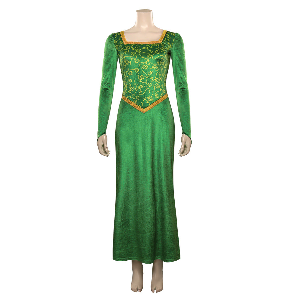 Shrek Fiona Princess Green Dress Cosplay Costume Outfits Halloween Car Coshduk