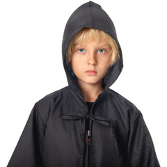 Kids Movie Anakin Skywalker Black Cloak Cosplay Costume Child Version