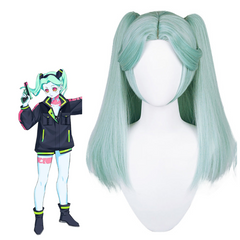 Anime Cyberpunk: Edgerunners Rebecca Cosplay Wig Heat Resistant Synthetic Hair Carnival Halloween Party Props