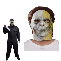 Movie Halloween Michael Myers Mask Blood Scar Version Cosplay Latex Masks Helmet Masquerade Halloween Party Costume Props