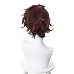 Anime Tanjirou Wig Outfit Cosplay Halloween Carnival Props