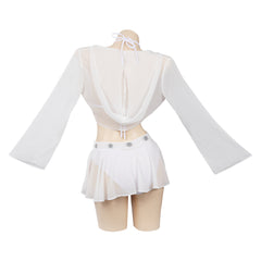 Princess Leia Swimsuit Skirt Cloak Outfits Cosplay Costume Halloween Carnival Suit