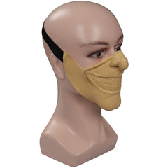 Movie The Black Phone The Grabber Mask Cosplay Half Face Latex Masks Helmet Masquerade Halloween Party Costume Props