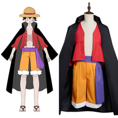 Anime One Piece Monkey D. Luffy Cosplay Costume Outfits Halloween Carnival Suit