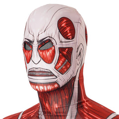 Anime Red Muscle Suit Jumpsuit Mask Outfits Cosplay Costume Halloween Carnival