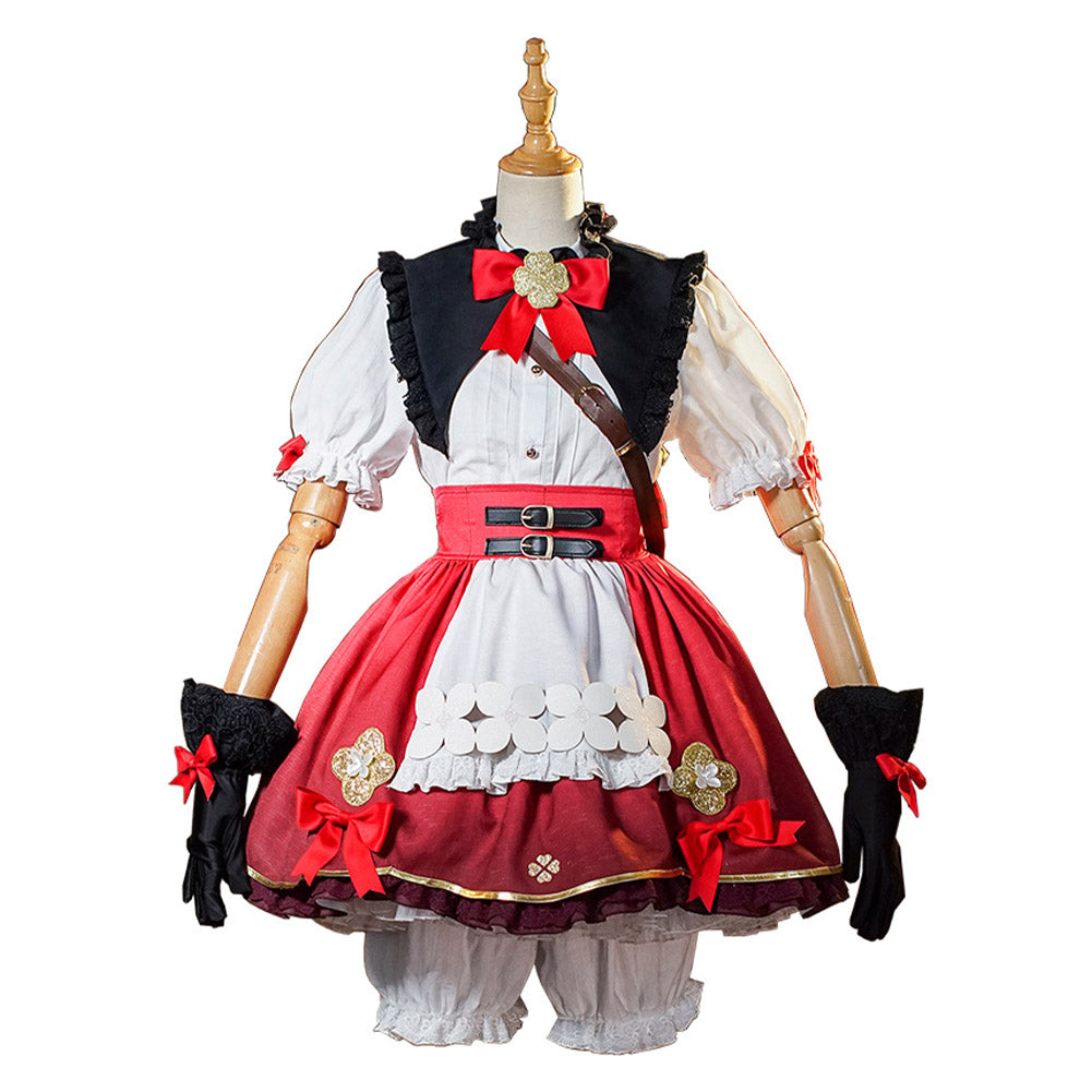 Game Genshin Impact Klee Lolita Outfits Cosplay Costume Halloween Carnival Suit