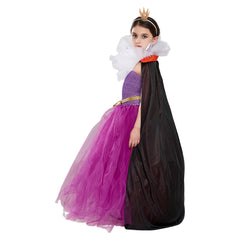 kids Girls Movie Snow White Evil Queen Outfits Cosplay Costume Halloween Carnival Suit