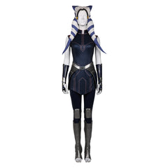 TV Ahsoka 2023 Ahsoka Tano Blue Dress Outfit Halloween Carnival Suit Cosplay Costume