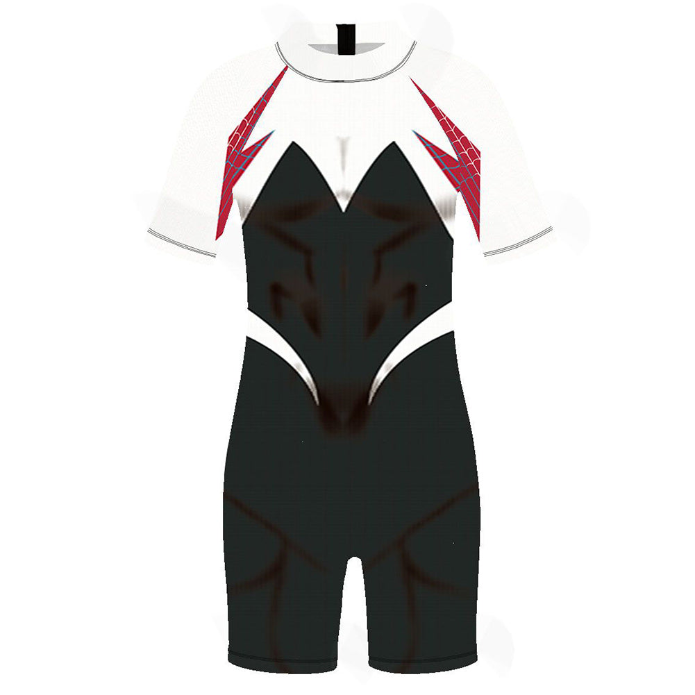 Kids Spider-Man Gwen Cosplay Swimsuit Children Costume Outfits Halloween Carnival Party Disguise Suit