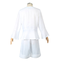 Anime One Piece Nika Luffy White Set Outfits Cosplay Costume Halloween Carnival Suit