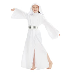 Kids Girls Movie Star Wars Leia Princess Cosplay Costume Halloween Carnival Suit