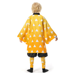 Kids Anime Agatsuma Zenitsu Uniform Outfit Cosplay Costume for Kids Children