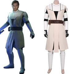 Movie The Clone Wars Coat Uniform Outfit Obi Wan Kenobi Halloween Carnival Suit Cosplay Costume