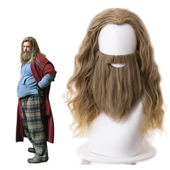 Movie Avengers Endgame Fat Thor Cosplay Wig Halloween Carnival Props