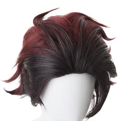 Kamado Tanjirou Brown Wig Cosplay Accessories Halloween Carnival Props