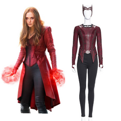 Doctor Strange in the Multiverse of Madness Scarlet Witch Cosplay Costume Uniform Outfits Halloween Carnival Suit
