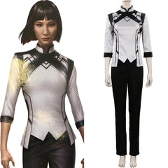 Anime Shang-Chi and the Legend of the Ten Rings-XIALING Black Set Outfits Cosplay Costume  Halloween Carnival Suit