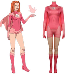 Invincible -Atom Eve Cosplay Costume Jumpsuit Cloak Outfits Halloween Carnival Suit