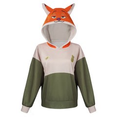 Zootopia Nick Hoodies Cosplay Costume Coat  Outfits Halloween Carnival Party Suit-Coshduk