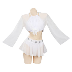 Princess Leia Swimsuit Skirt Cloak Outfits Cosplay Costume Halloween Carnival Suit