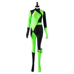 TV Kim Possible Shego Cosplay Costume Adult Jumpsuit Outfits Halloween Carnival Suit