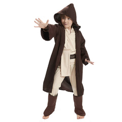 Kids Star Wars Obi Wan Kenobi Jedi Child Halloween Cosplay Costume
