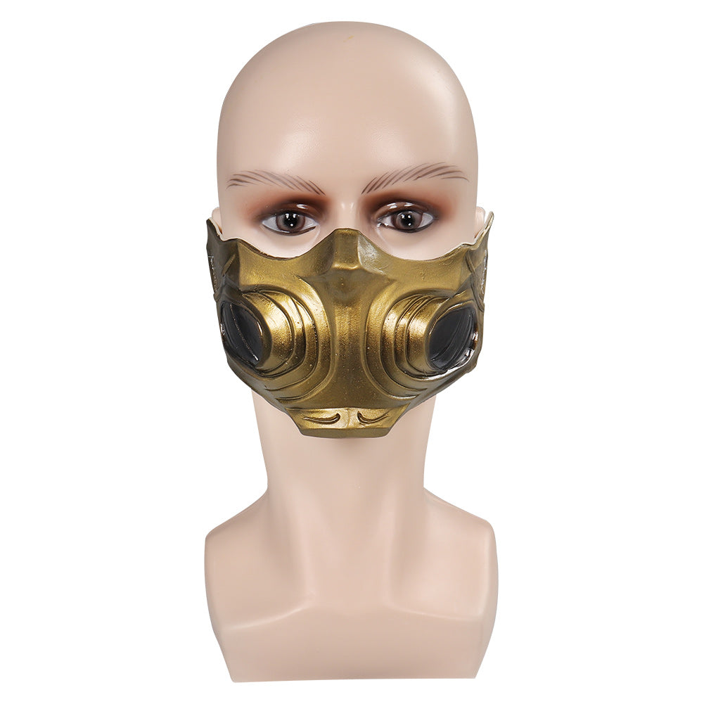 Game Mortal Kombat Scorpion Cosplay Latex Masks Helmet Halloween Props