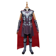 Kids Children Movie Thor: Love and Thunder Thor Cosplay Costume Jumpsuit Cloak Outfits Halloween Carnival Suit