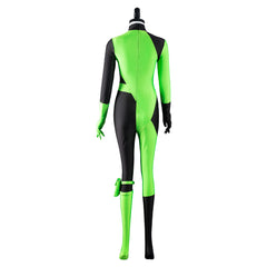 TV Kim Possible Shego Cosplay Costume Adult Jumpsuit Outfits Halloween Carnival Suit