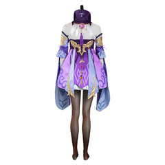 Game Genshin Impact Dress Outfit Keqing Halloween Carnival Suit Cosplay Costume