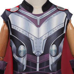 Kids Children Movie Thor: Love and Thunder Thor Cosplay Costume Jumpsuit Cloak Outfits Halloween Carnival Suit