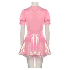 Movie Barbie 2023 Margot Robbie Barbie Pink Skirt Cosplay Costume Outfits Halloween Carnival Suit-Coshduk